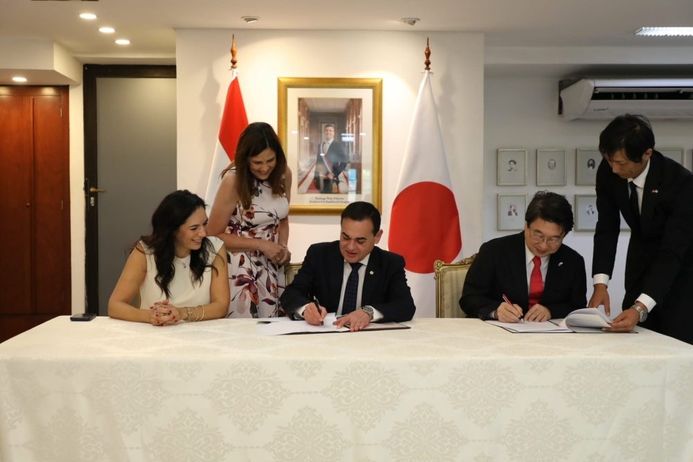 Firma de Notas Diplomáticas de Cooperación Financiera Reembolsable del Proyecto de Mejoramiento del Corredor de Integración y el Desarrollo Socioeconómico en la Región Suroeste 