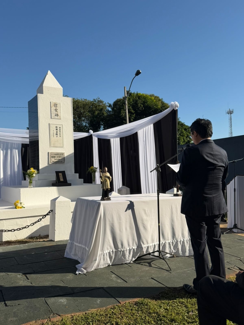Participación del Embajador ITAGAKI en la Ceremonia en Memoria a los Difuntos en La Colmena y en el Acto de Conmemorativo del 90° aniversario de la llegada de Inmigrantes Japoneses a La Colmena.