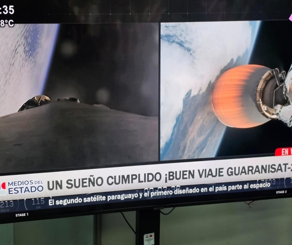 Guaraní Sat-2 の発射・宇宙への放出 